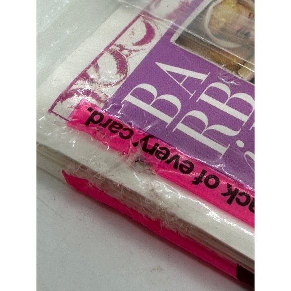 Barbie Trading Cards 1990's Pak 10 Sealed DAMAGED Wax coating Fun Facts - Picture 4 of 4